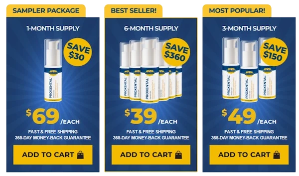 ProXental Pricing Details