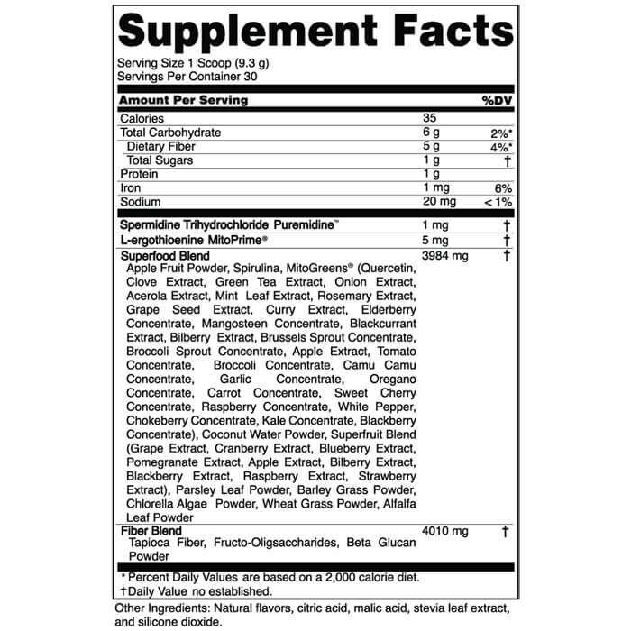 Pep Tonic supplement-facts